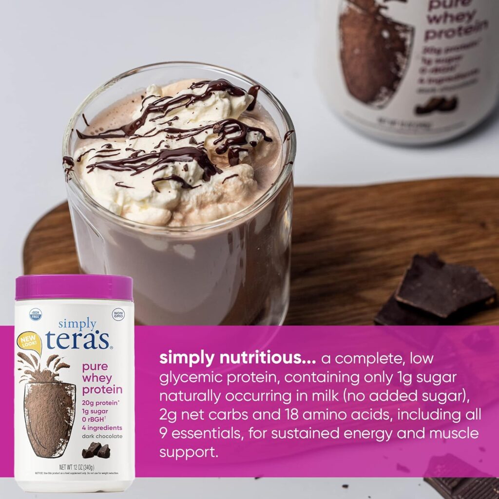Teras Whey Protein, Dark Chocolate, 12 oz