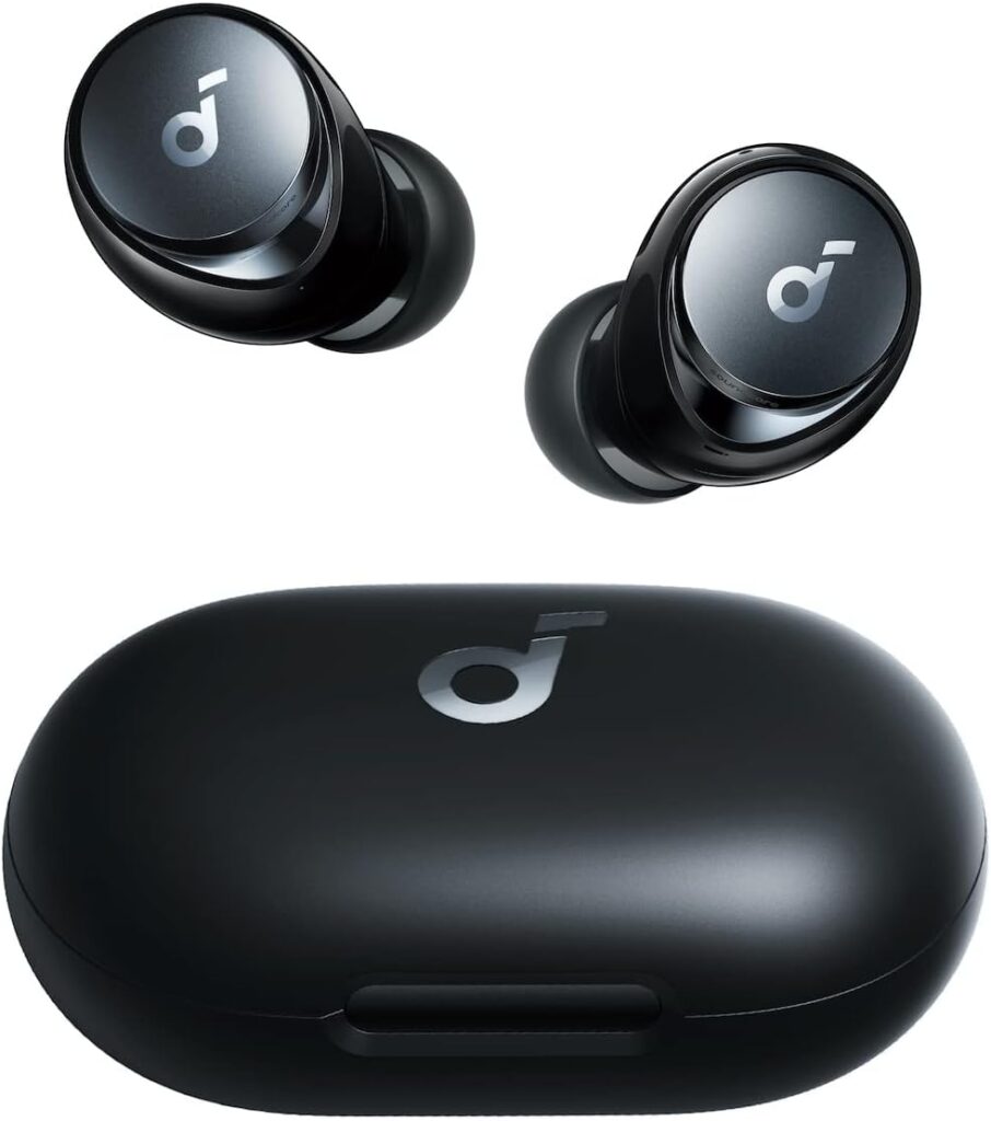 Soundcore by Anker Space A40 Auto-Adjustable Active Noise Cancelling Wireless Earbuds, Reduce Noise by Up to 98%, 50H Playtime, Hi-Res Sound, App Customization, Wireless Charge (Renewed)
